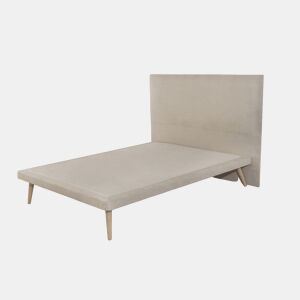Cama PALACE fixa 140x190cm tecido cor bege