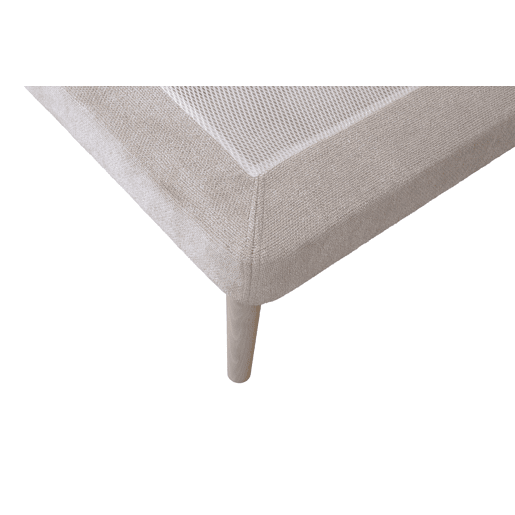 Cama PALACE fixa 140x190cm tecido cor bege Cama PALACE fixa 140x190cm tecido cor bege