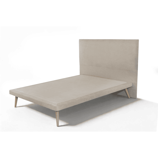 Cama PALACE fixa 160x200cm tecido cor bege