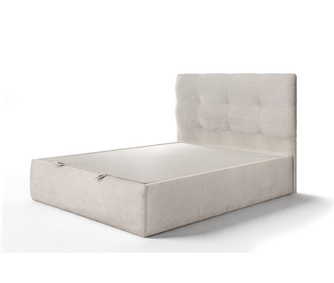 Cama abatible elite 150x190cm tejido tela beige