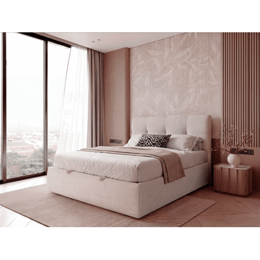 Cama abatível ELITE para colchão 160x200cm bege