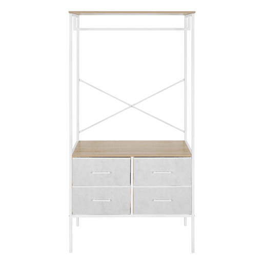 Cabide de roupa FIRST metal e madeira 167x80x40cm