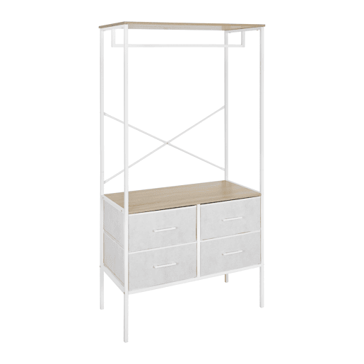 Cabide de roupa FIRST metal e madeira 167x80x40cm Cabide de roupa FIRST metal e madeira 167x80x40cm