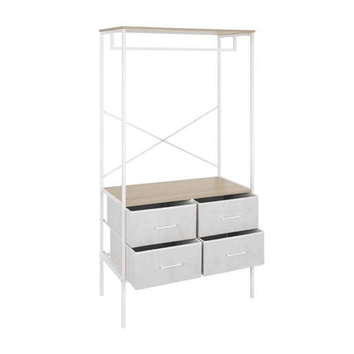 Cabide de roupa FIRST metal e madeira 167x80x40cm Cabide de roupa FIRST metal e madeira 167x80x40cm