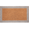 Tapete MARCO, coco natural, 40x70 cm, cor cinza