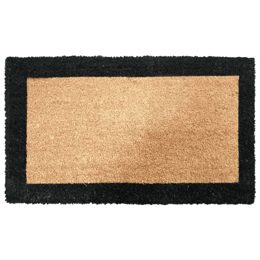 Tapete MARCO, coco natural, 40x70 cm, cor preto Tapete MARCO, coco natural, 40x70 cm, cor preto