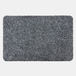 Tapete ARTIFICIAL, polipropileno, 45x60 cm, cor cinza