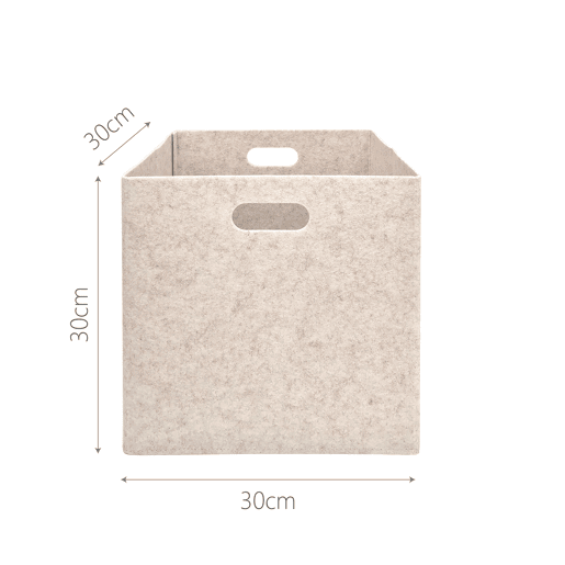 Cesta multiusos FIELTRO 30x30x30cm cores sortidas Cesta multiusos FIELTRO 30x30x30cm cores sortidas