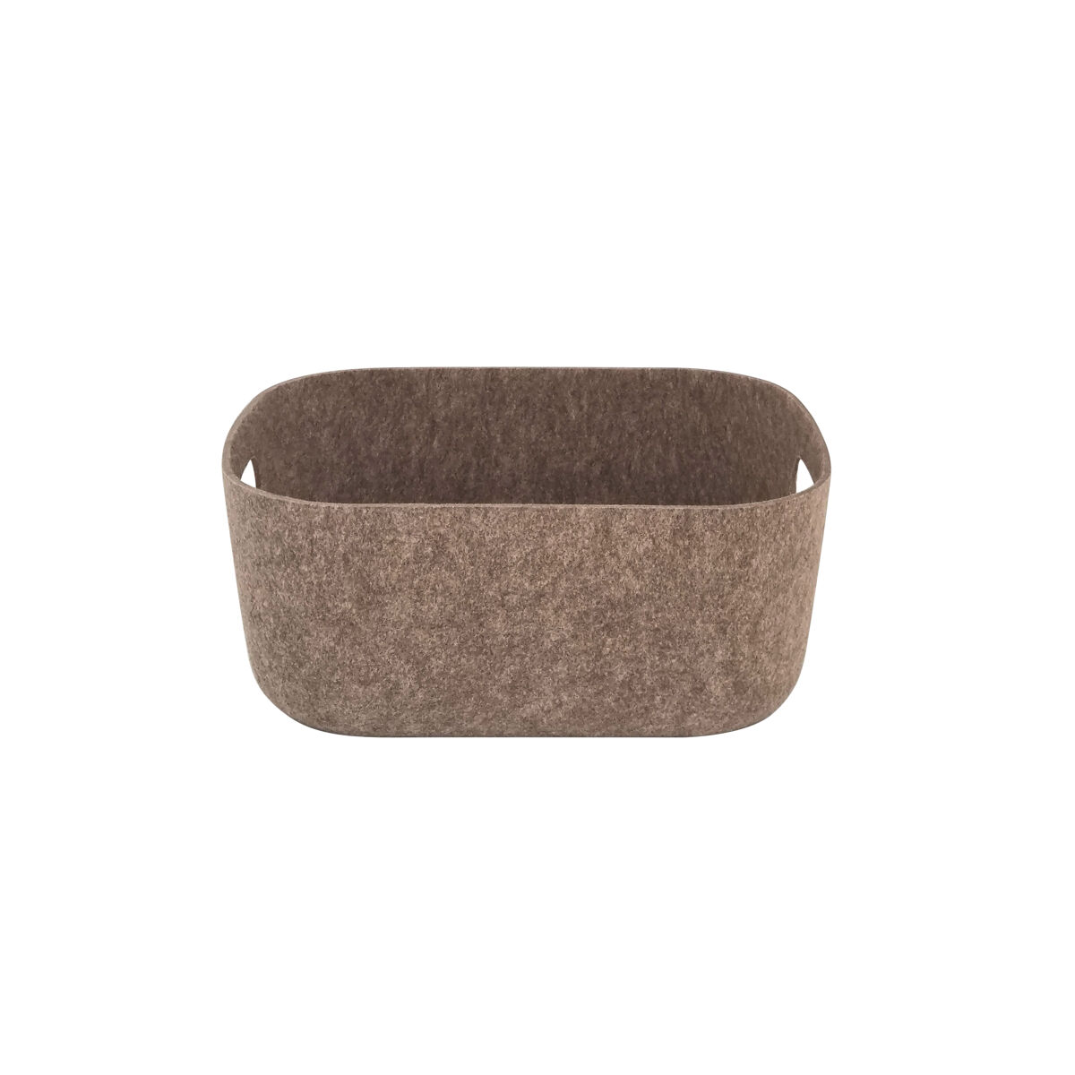Cesto fieltro talla s 32x24x14cm color gris