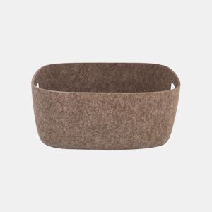 Cesta FIELTRO tamanho M 36,5x12x9,5cm cinza