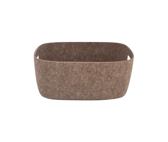 Cesto fieltro talla m 36,5x12x9,5cm color gris