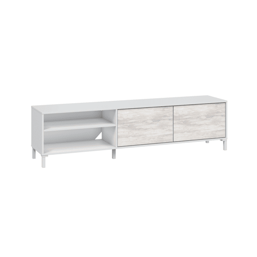 Móvel de TV VANYA II 180cm bege e branco Móvel de TV VANYA II 180cm bege e branco