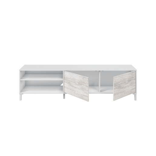 Móvel de TV VANYA II 180cm bege e branco Móvel de TV VANYA II 180cm bege e branco