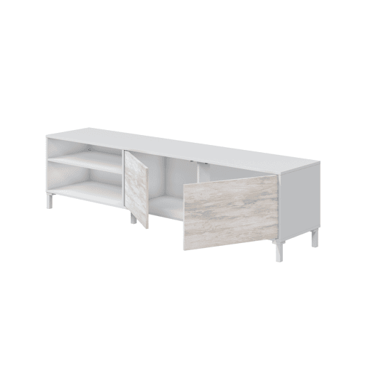 Móvel de TV VANYA II 180cm bege e branco Móvel de TV VANYA II 180cm bege e branco