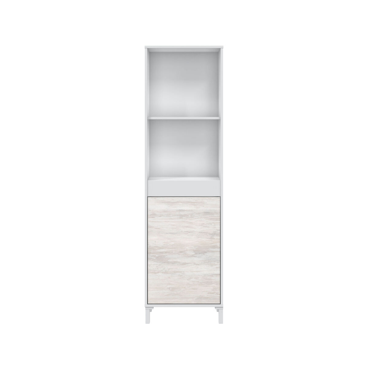 Vitrina alta beige y blanco VANYA II