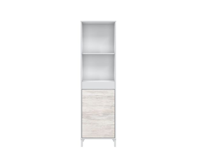 Vitrina alta beige y blanco vanya ii