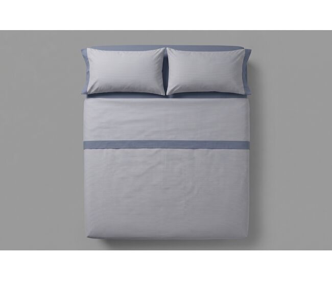 Juego sábanas greco polycotton cama 90 - 100cm azul