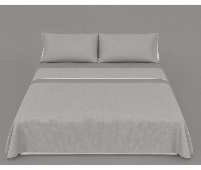 Juego sábanas lavanda polycotton cama 135 - 140cm tierra