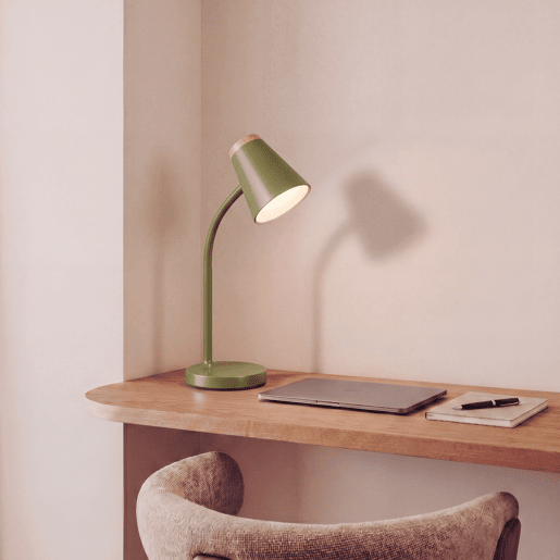 Candeeiro de mesa PONGO LED 4,5W 36x13x13cm verde Candeeiro de mesa PONGO LED 4,5W 36x13x13cm verde