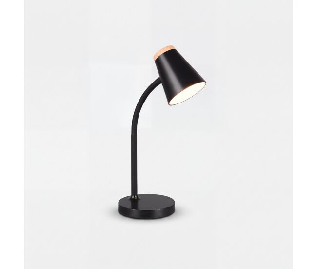 Lámpara escritorio pongo led 4,5w 36x13x13cm negro