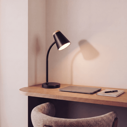 Candeeiro de mesa PONGO LED 4,5W 36x13x13cm preto