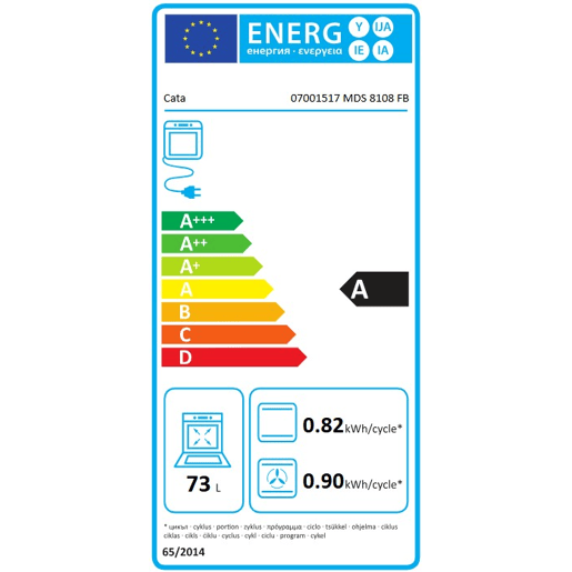 Forno elétrico CATA MDS 8108 FB multifunções 73 litros