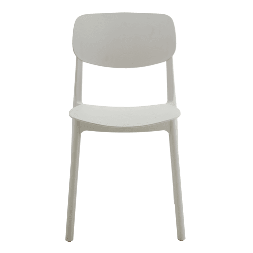 Cadeira de cozinha LAIA fixa PP branco