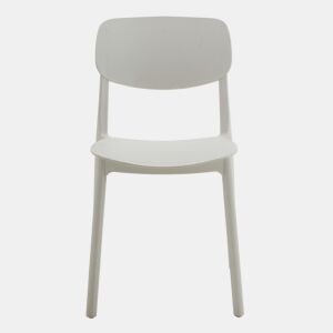 Cadeira de cozinha LAIA fixa PP branco