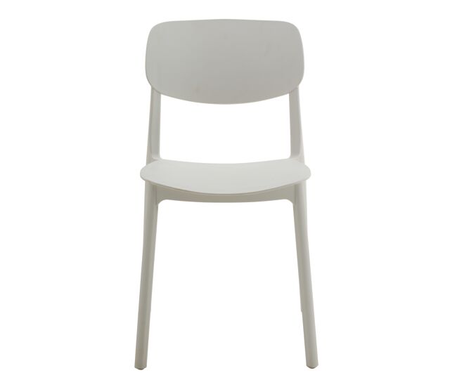 Silla de cocina laia fija pp blanco