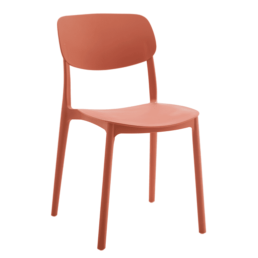 Cadeira de cozinha LAIA fixa PP vermelho