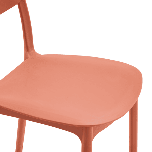Cadeira de cozinha LAIA fixa PP vermelho