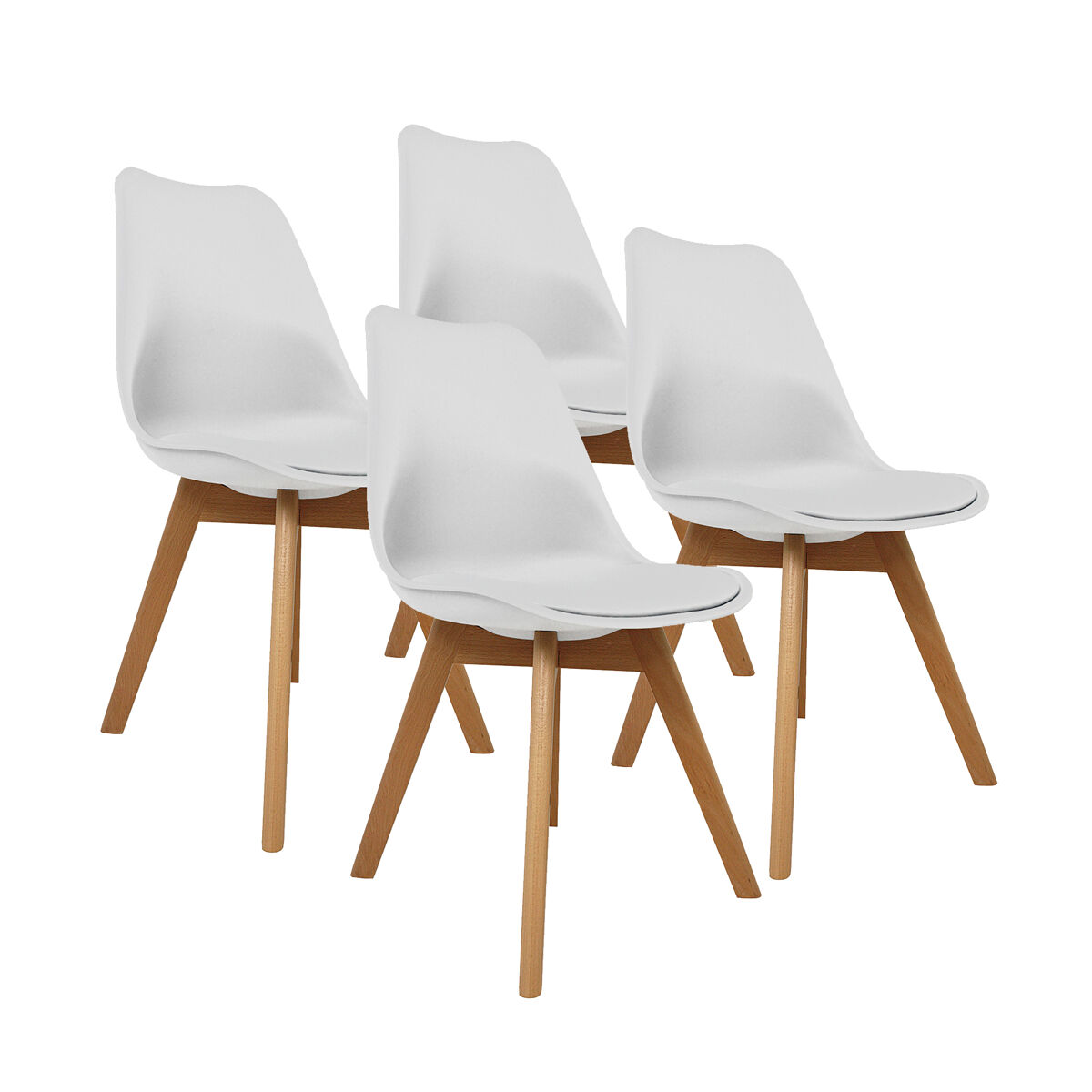 Pack de 4 sillas de salón modelo Dana