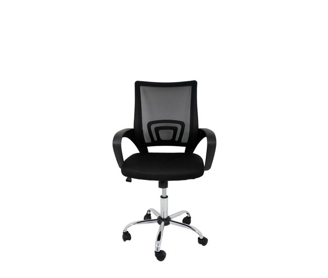 Silla de estudio infantil - juvenil modelo martina negro color