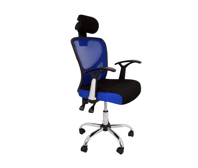 Silla de estudio infantil - juvenil modelo carla color azul