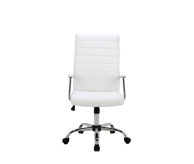 Silla de oficina modelo lara en acabado color blanco