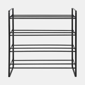 Sapateira metálica PAUL 64x64,5x25cm cor preto