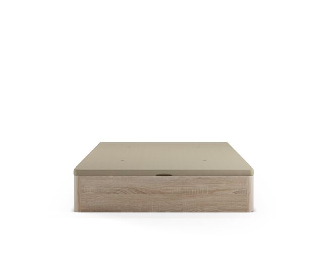 Canapé abatible valencia de 150x190 en color roble cambrian con tapa beige