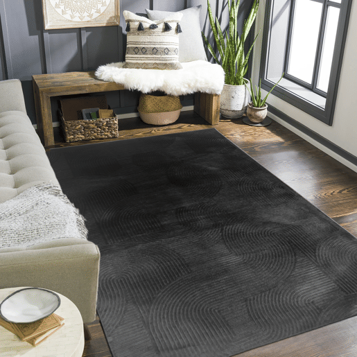 Tapete HARMONY 190x280cm cor preto Tapete HARMONY 190x280cm cor preto