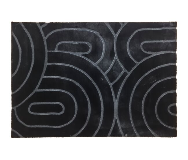 Alfombra impressions 160x230cm color negro