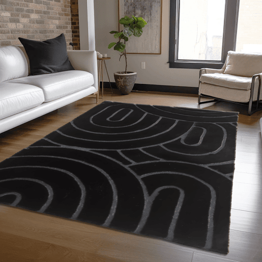 Tapete IMPRESSIONS 190x280cm cor preto