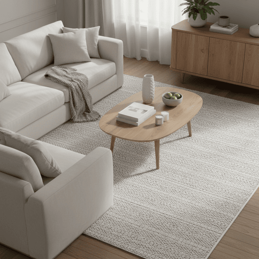 Tapete NEWTON 160x230cm cor azul artic