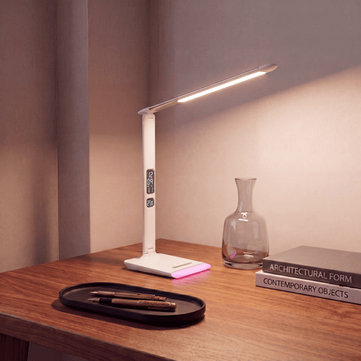 Candeeiro de secretária LUMINA PRO LED 12W 1270 LM branco Candeeiro de secretária LUMINA PRO LED 12W 1270 LM branco