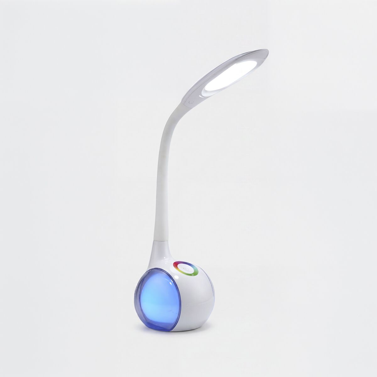 Lámpara de escritorio aura glow táctil led 5w rgb 450 lm - conforama