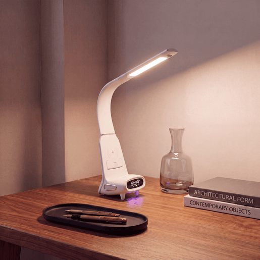 Candeeiro de secretária POWERDESK LED 8,5W 850 LM branco Candeeiro de secretária POWERDESK LED 8,5W 850 LM branco