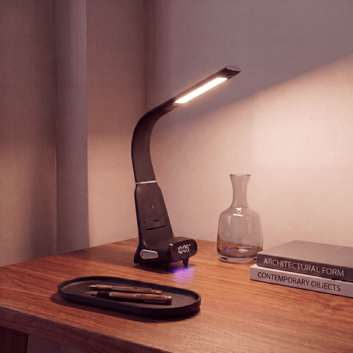 Candeeiro de secretária POWERDESK LED 8,5W 850 LM preto