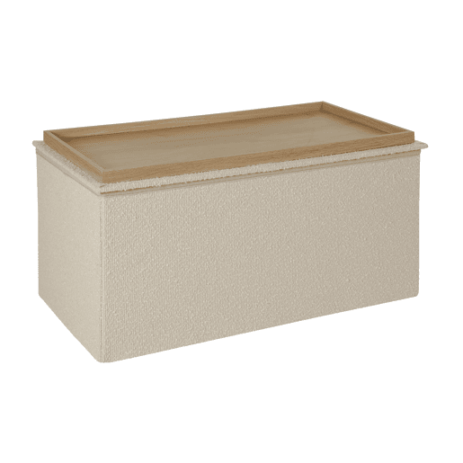 Arca OSLO tampa de madeira 38x76x38cm branco Arca OSLO tampa de madeira 38x76x38cm branco