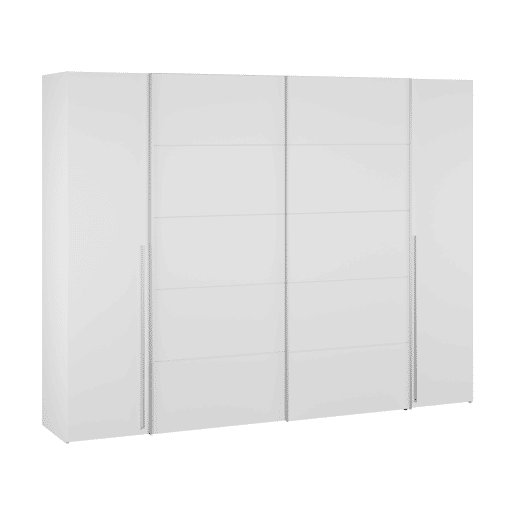 Roupeiro SAND 2 portas de abrir e 2 portas de correr 270cm branco Roupeiro SAND 2 portas de abrir e 2 portas de correr 270cm branco