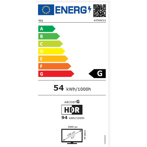 TV 43 polegadas TCL 43T69C Smart QLED UHD TV 43 polegadas TCL 43T69C Smart QLED UHD