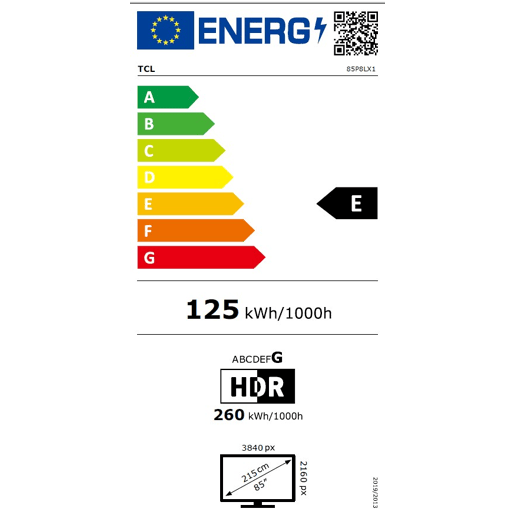TV 85 polegadas TCL 85P8L Smart QD Mini UHD TV 85 polegadas TCL 85P8L Smart QD Mini UHD