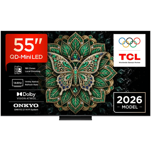 TV 55 polegadas TCL 55C6K Smart QD Mini UHD TV 55 polegadas TCL 55C6K Smart QD Mini UHD